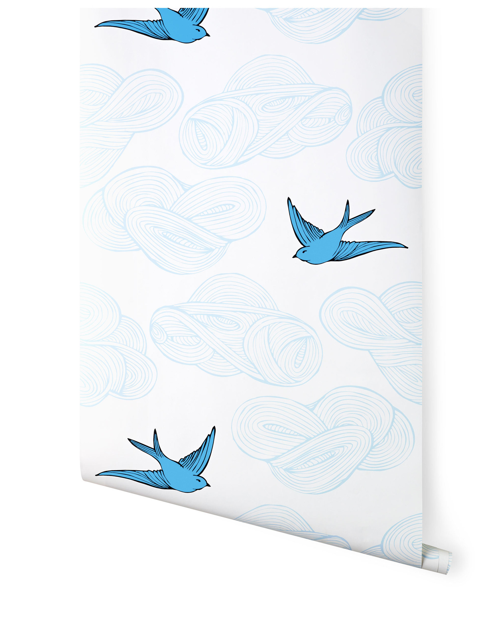 Hygge And West Daydream Wallpaper In French Blue Bird