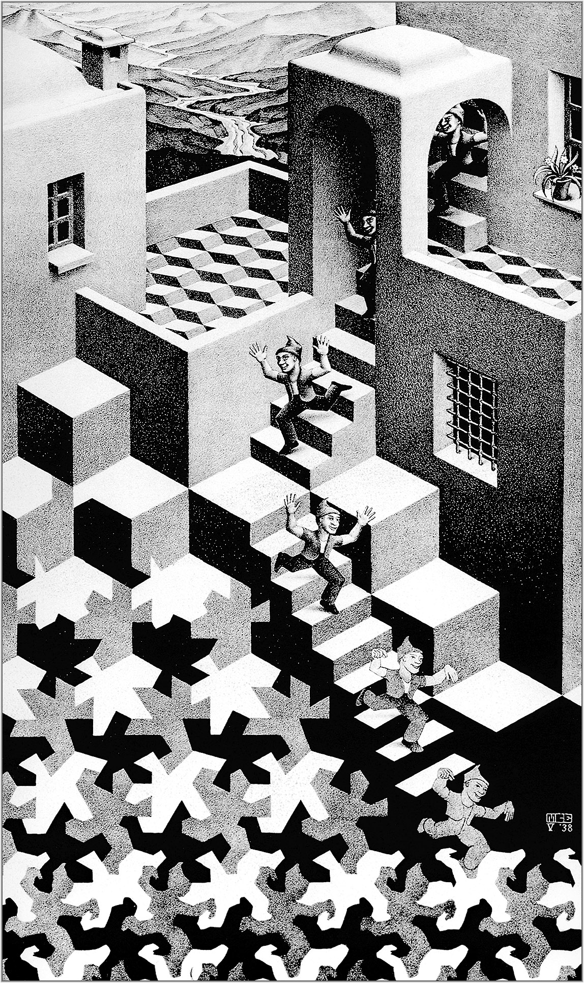 Escher Relativity Wallpaper Clinic