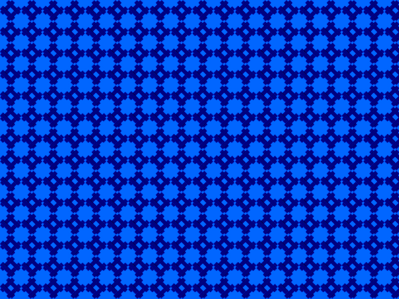 Blue Circled Lattice Pattern Freda Hill Enterprises