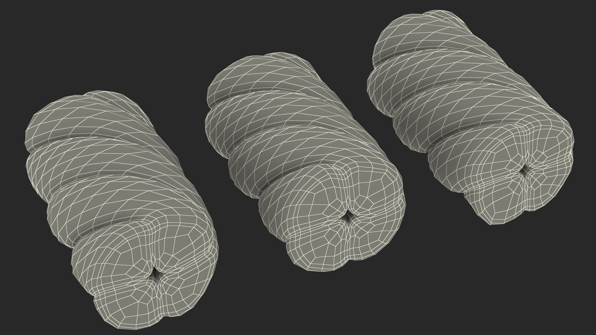 Shaped Marshmallows Collection 3d Model Wallpaper
