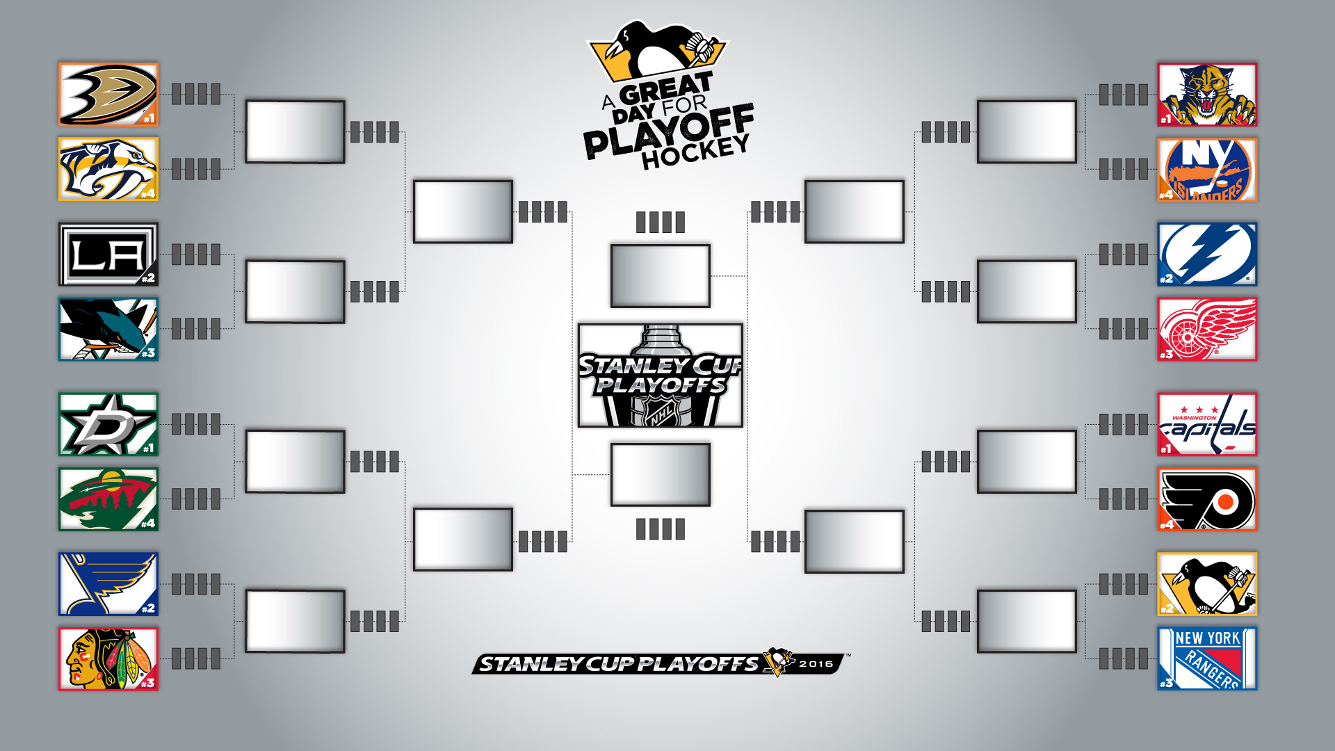 Stanley Cup Playoffs Bracket Pittsburgh Penguins