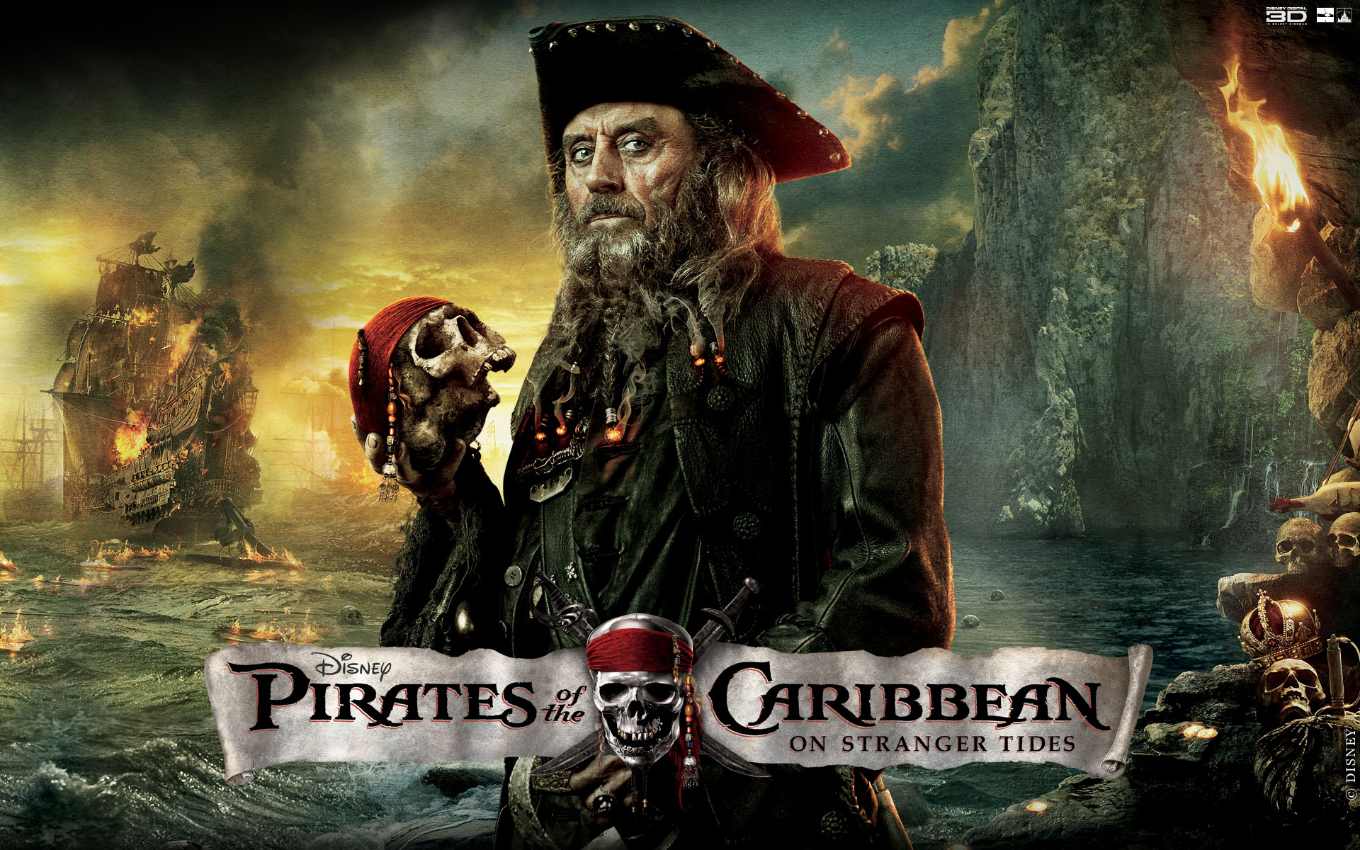 Blackbeard Pirates Of The Caribbean Wallpaper
