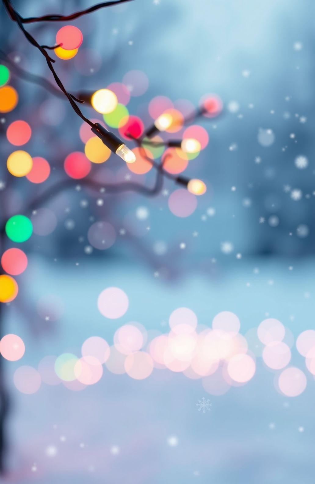 Blinking Christmas Lights Wallpaper