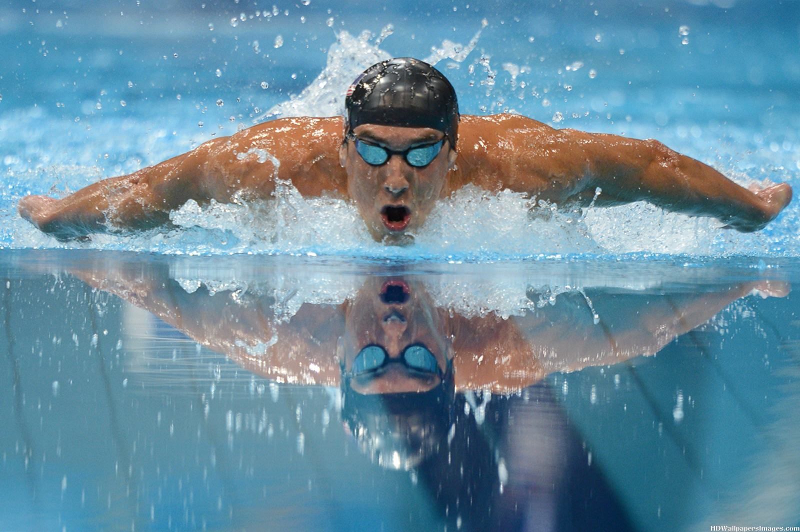 Michael Phelps Swimming   wallpaper 1600x1065