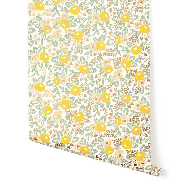 Rifle Paper Co Rosa Wallpaper Yellow Roll