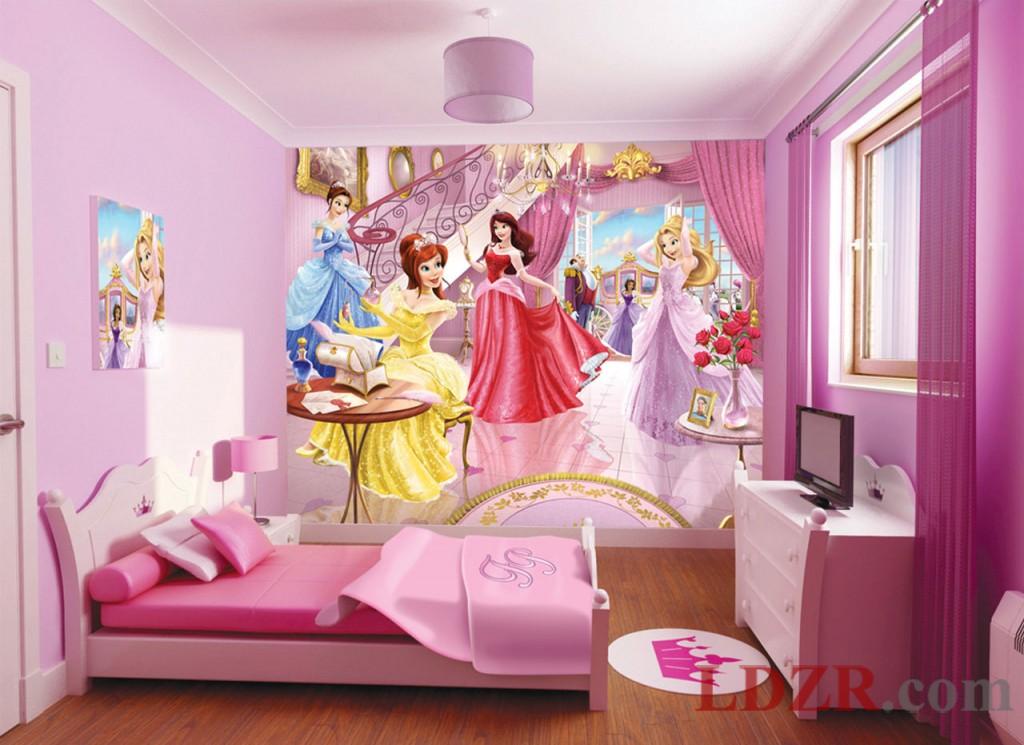Children Room Wallpaper with Princess Themes Home design and ideas