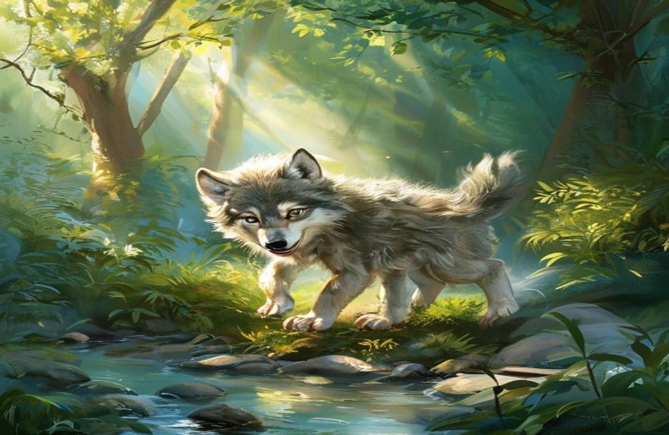 Baby Wolf Wallpaper