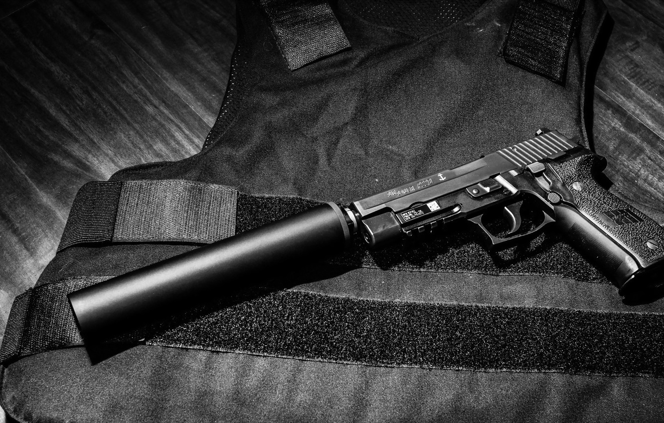 Wallpaper Gun Muffler Sig Sauer P226 Image For Desktop