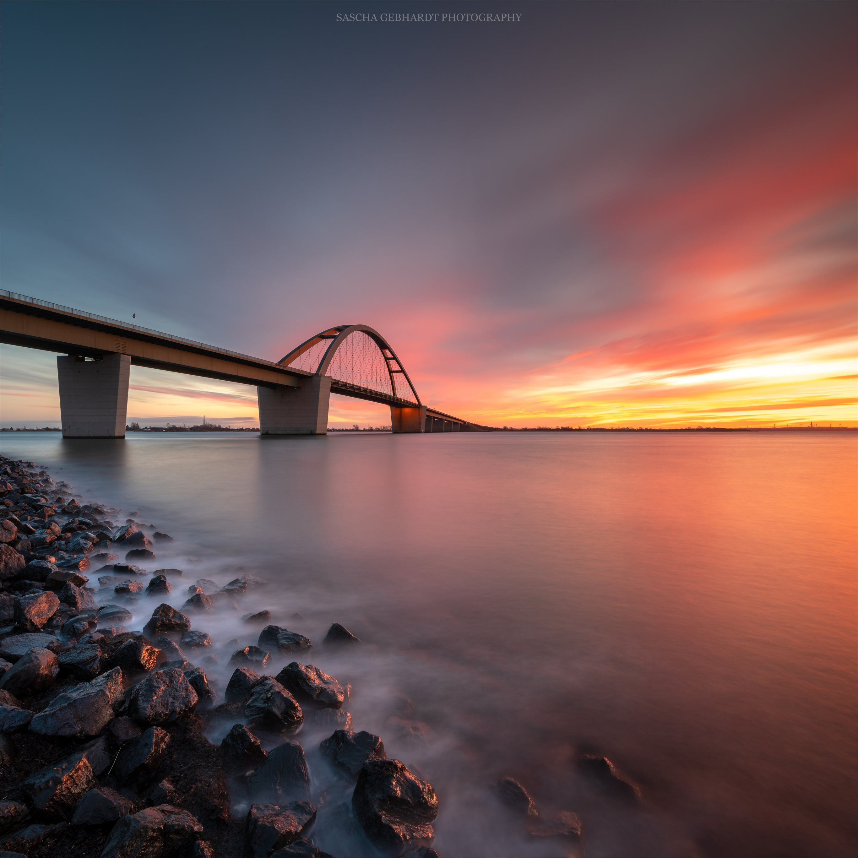 bridge sunset 8k iPad Pro Wallpapers Free Download