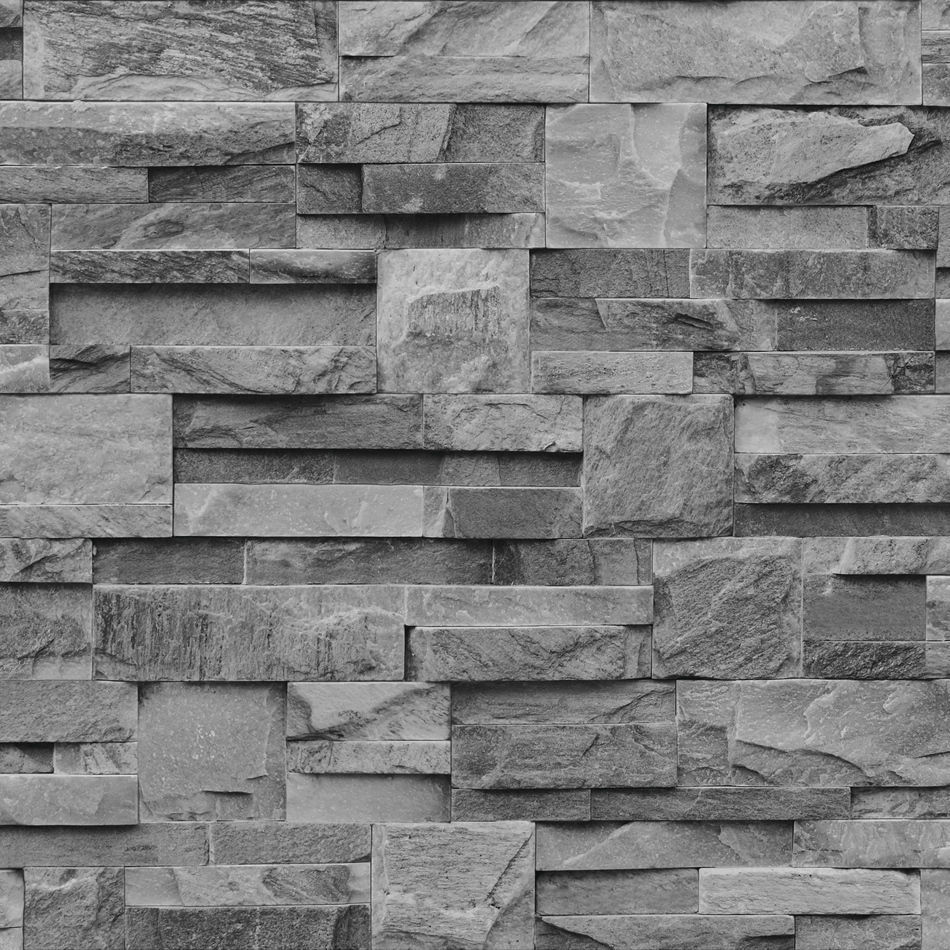 Stone Natural Textured Muriva Feature Designer Wallpaper J27409