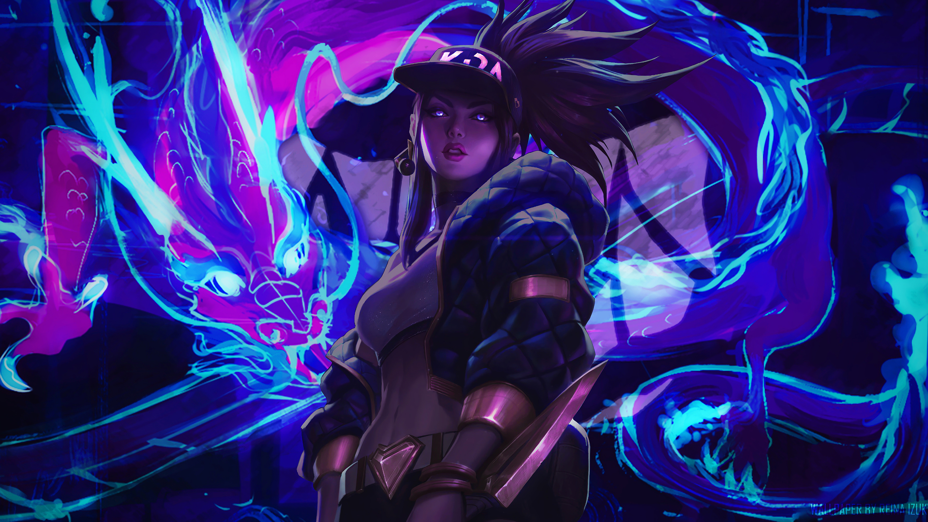 K Da Akali Lol 4k Wallpaper