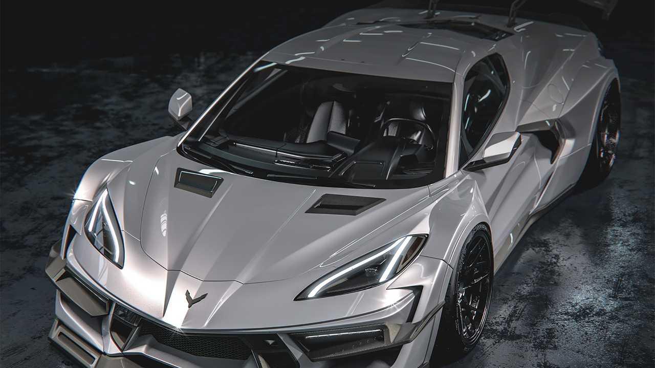Chevy Corvette Widebody Rendering Looks Seriously Sinister