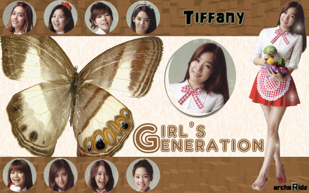 Tiffany Snsd Brown Butterfly Wallpaper Artistic Gallery