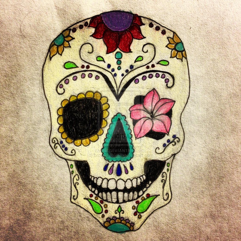 sugar skulls tumblr background
