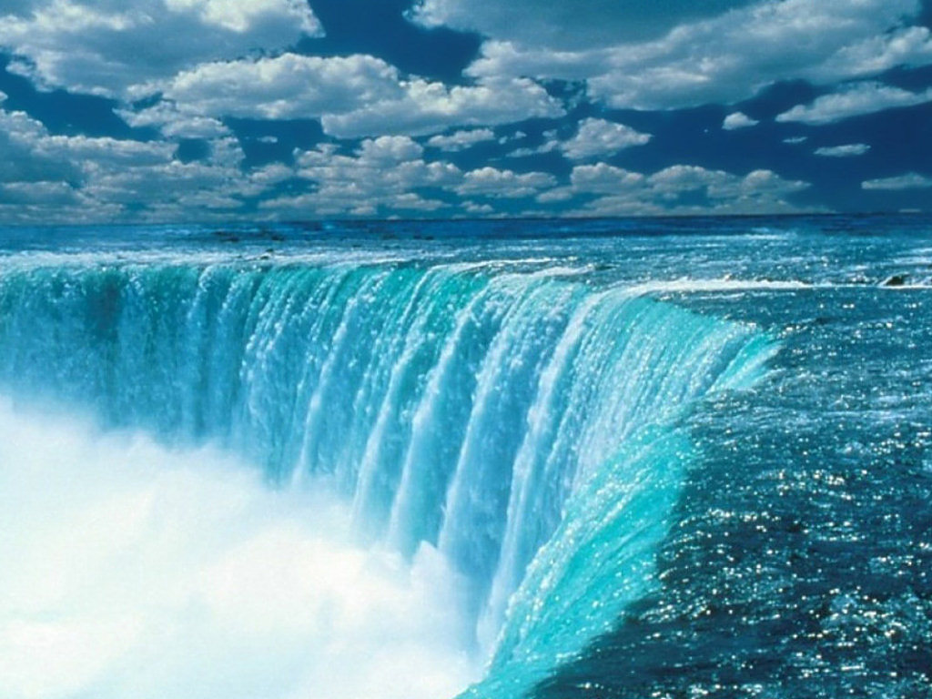 High Waterfall Desktop Wallpaper