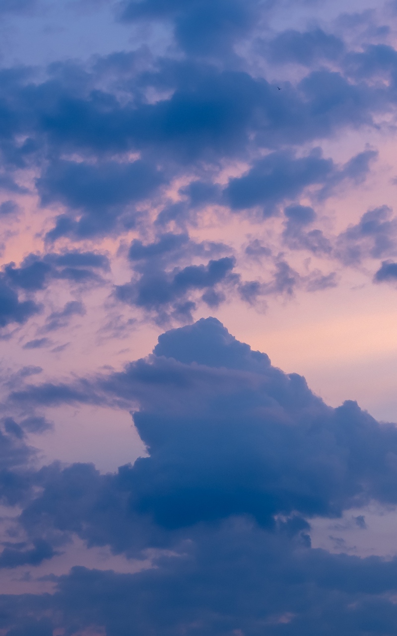 Free download Download wallpaper 800x1280 sky clouds dusk evening ...