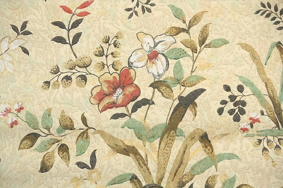1920s Vintage Wallpaper Early 20th Century Floral