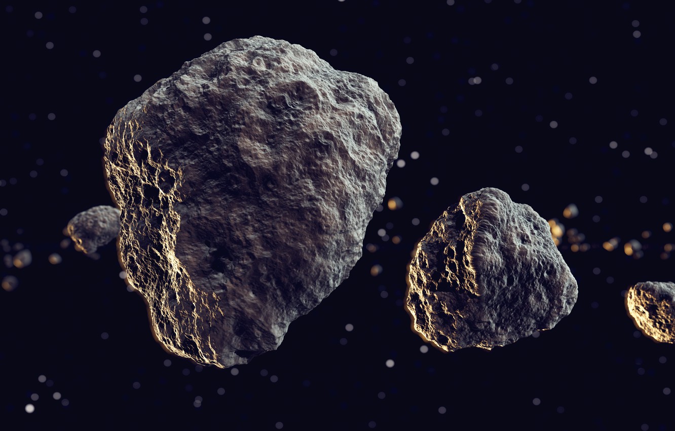 Wallpaper Space Universe Rocks Meteors Image For Desktop