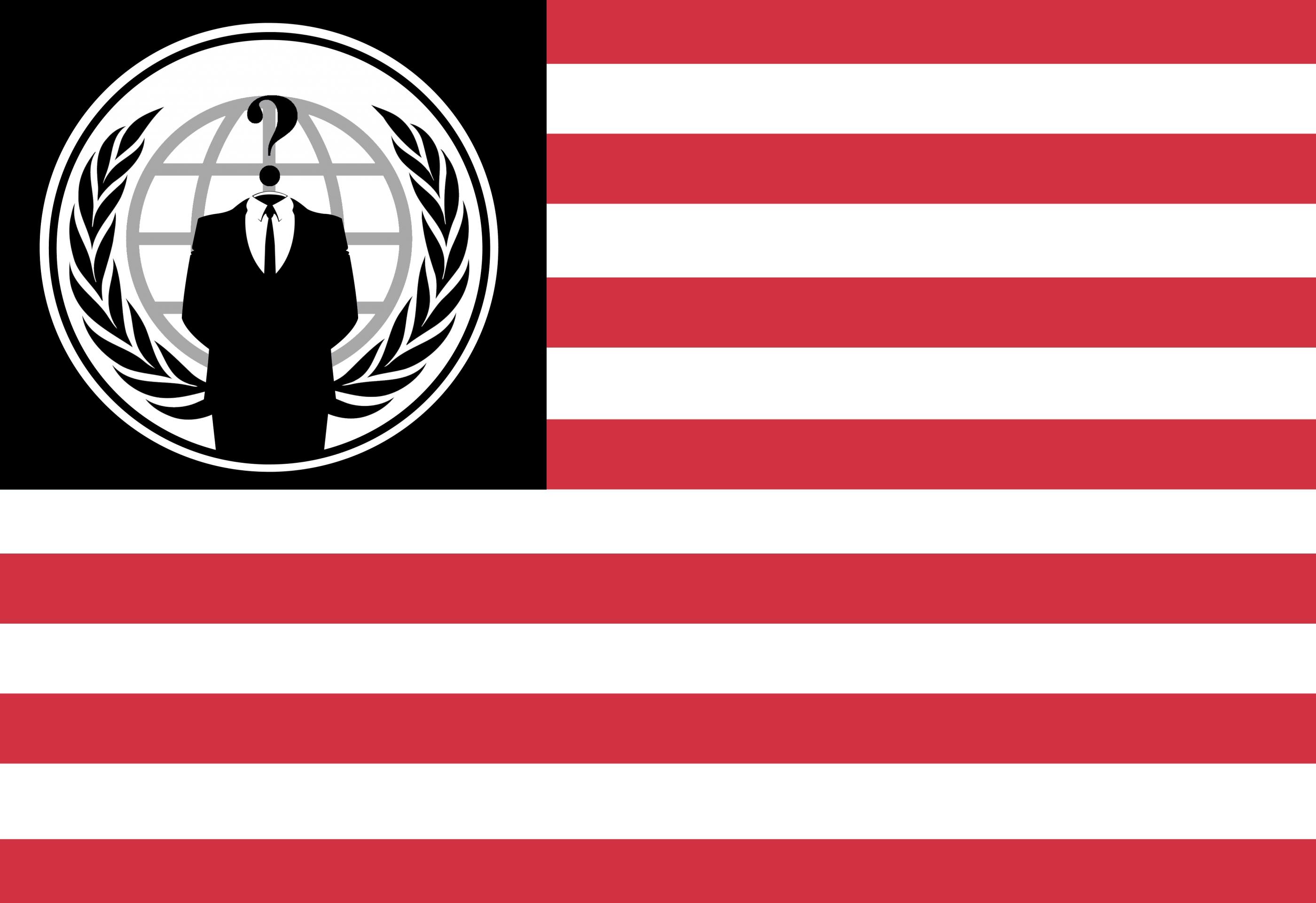 Anonymous American Flag By Anonymouslegion2012