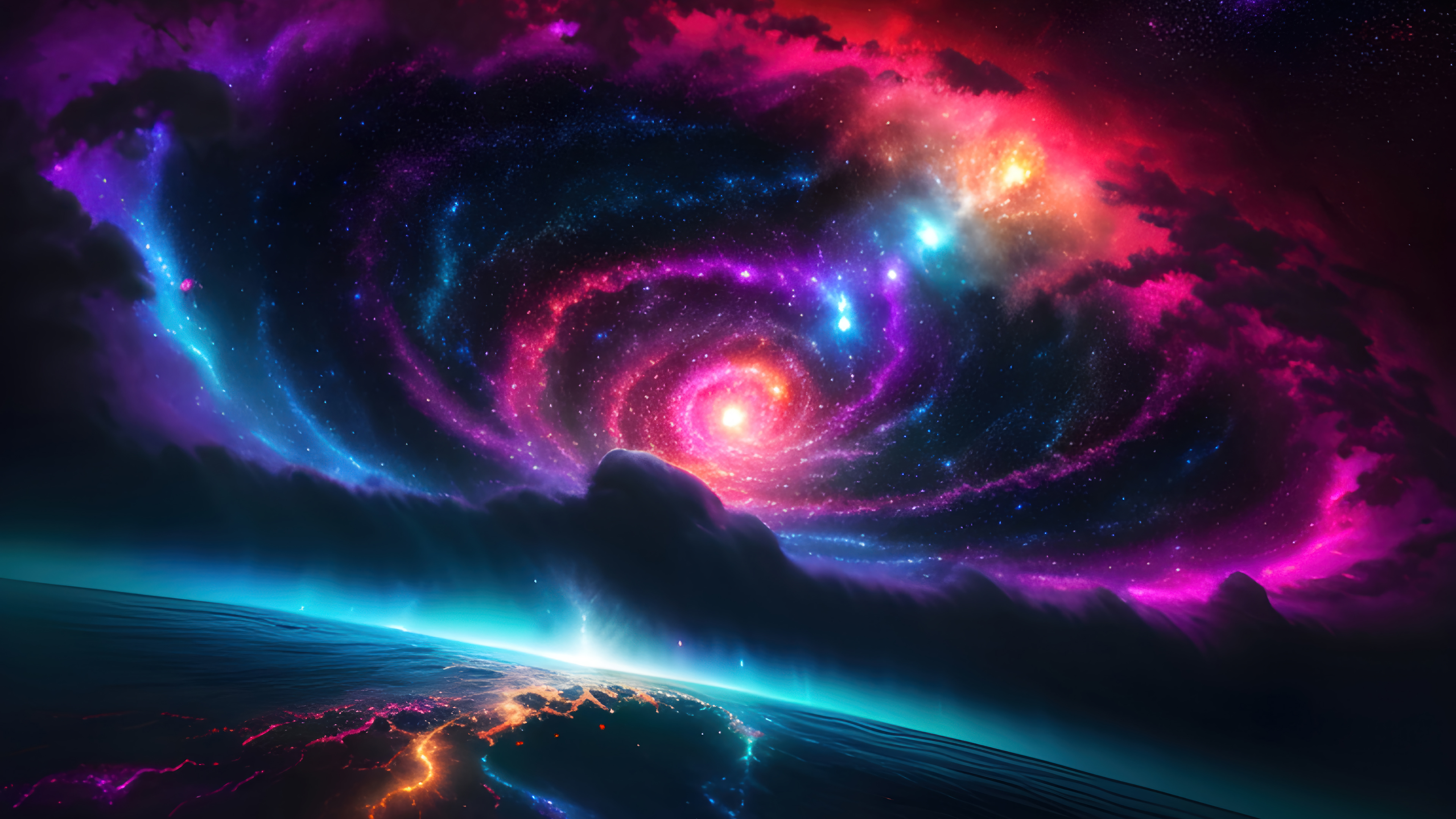 4k Ultra HD Digital Galaxy Wallpaper