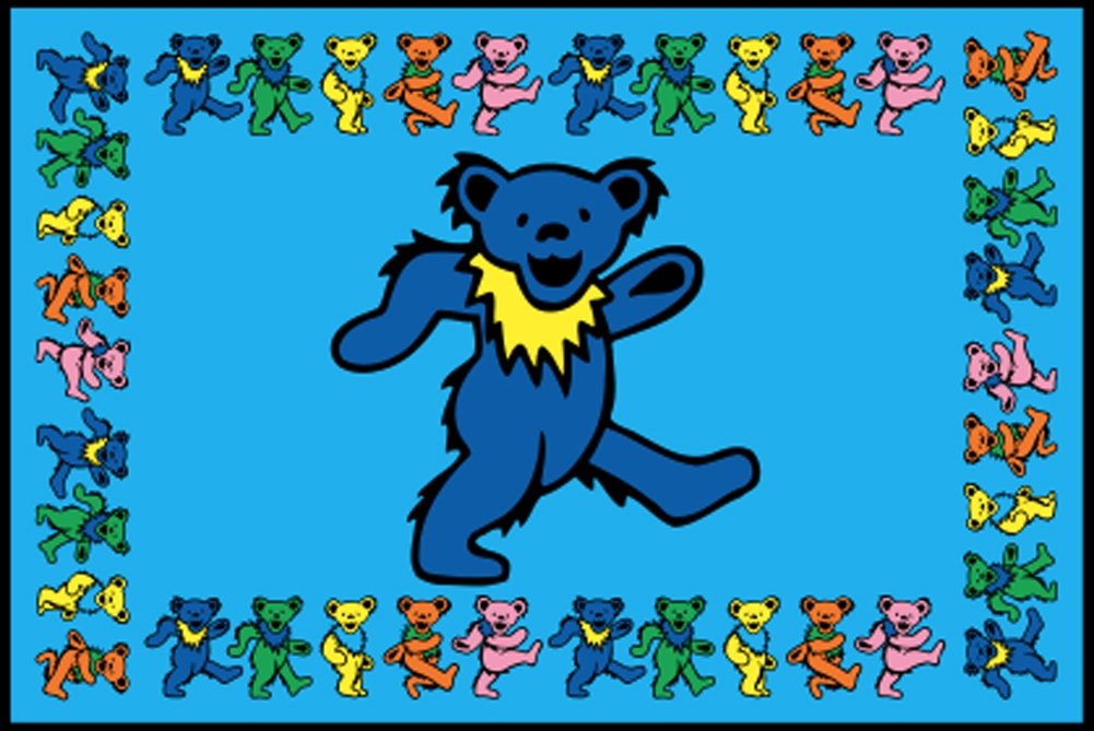A455 Grateful Dead Six Rainbow Dancing Bears Officially 