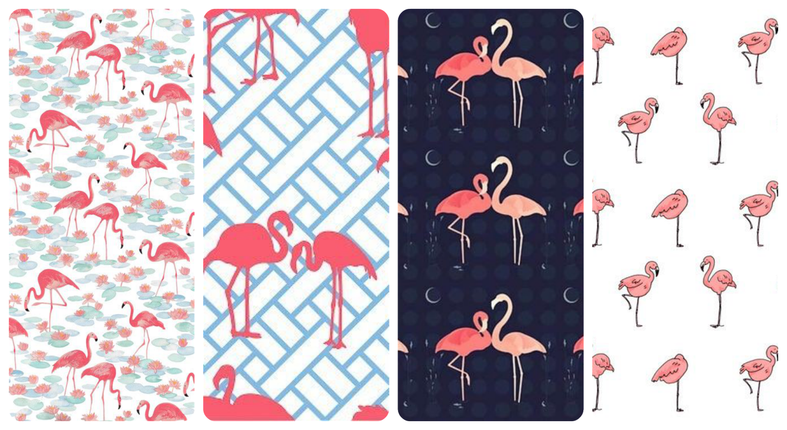 Para El M Vil iPhone Android Samsung Vintage Flamingos Rosa Pink