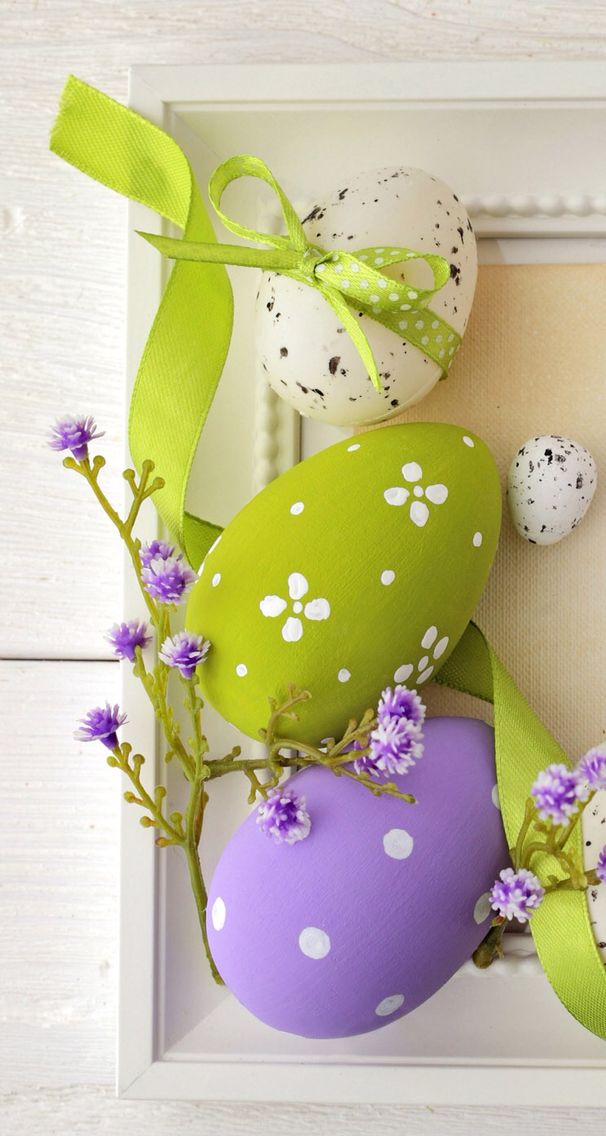 Easter Eggs Phone Desktop Wallpaper Background