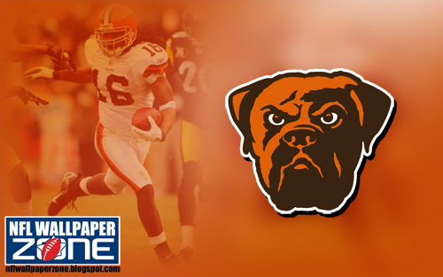 NFL Wallpaper Zone Cleveland Browns Wallpaper   Logo Desktop 500x313