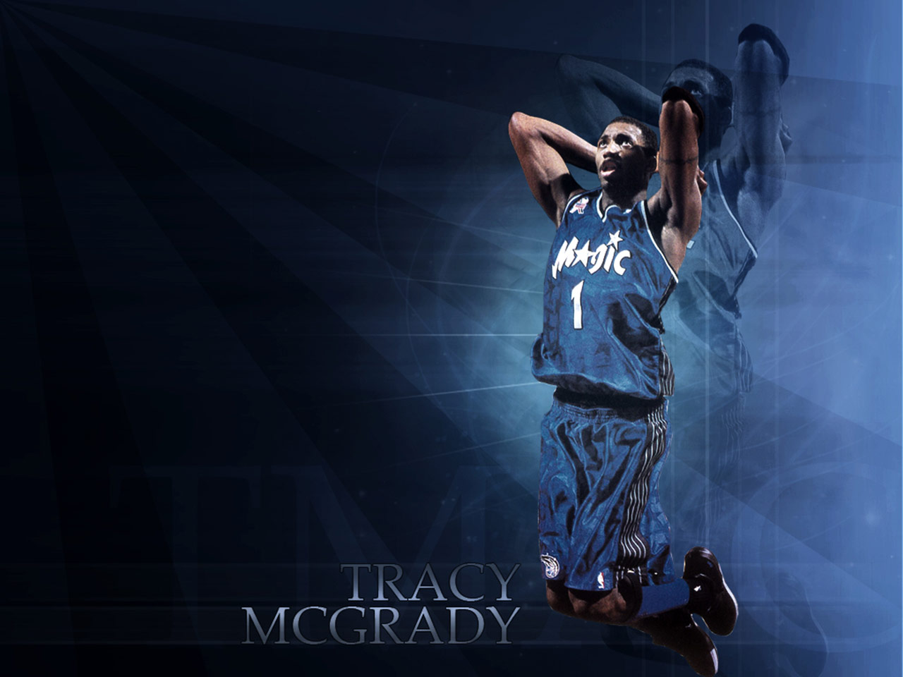 T Mac Orlando Magic Dunk Wallpaper Basketball