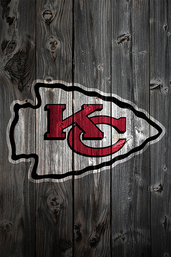 Kansas City Chiefs Wood iPhone Background Photo Sharing