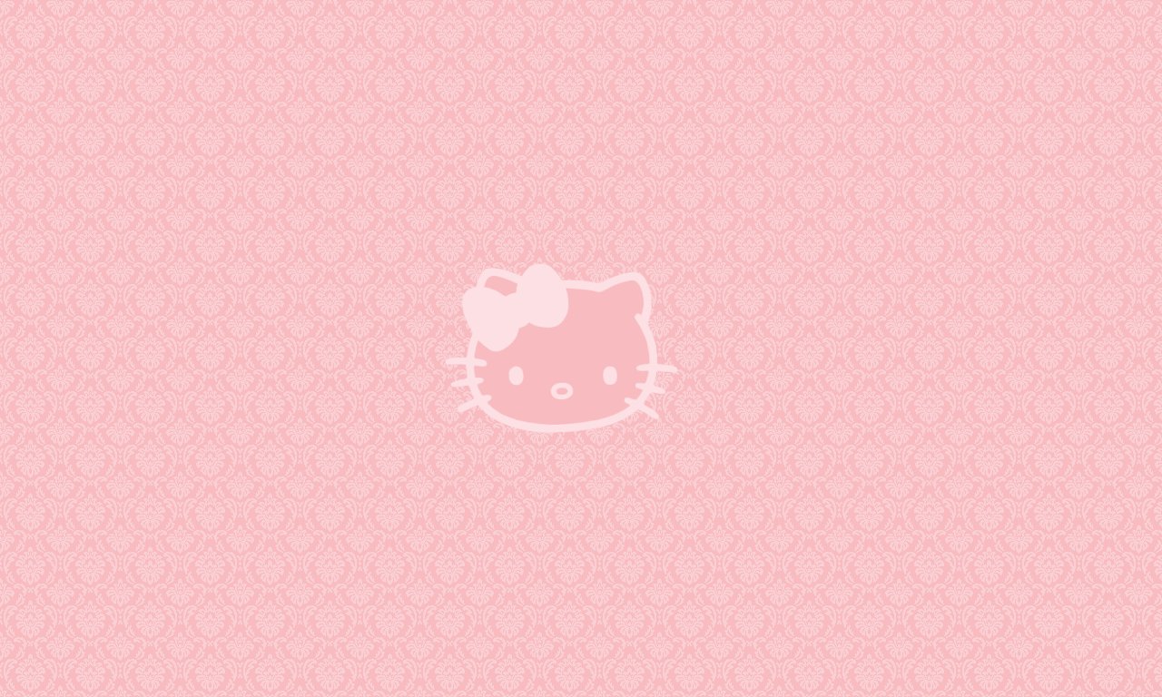 Wallpaper Hello Kitty Pink