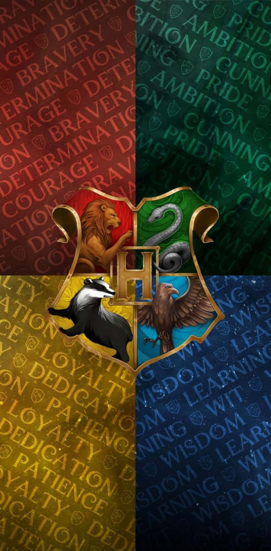 Harry Potter Wallpaper Hogwarts Houses