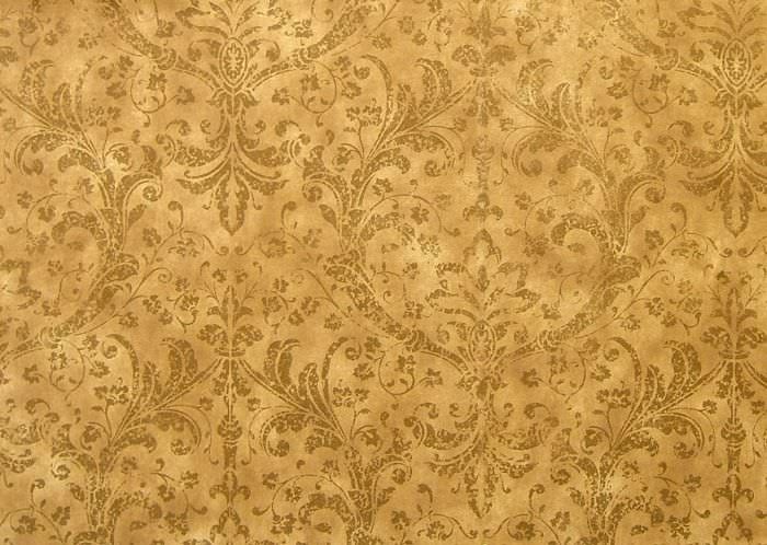 Renaissance Damask Warm Gold Wallpaper | Zoffany by Sanderson Design