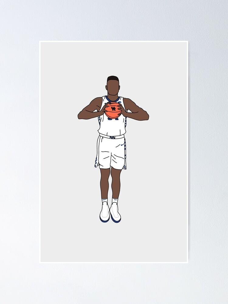 Oscar Tshiebwe Kentucky Basketball Poster For Sale By