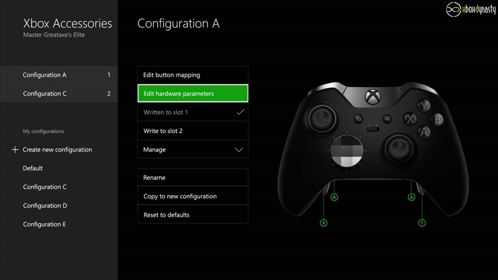 Xbox One Elite Controller Video Zeigt App Mit Bis Zu