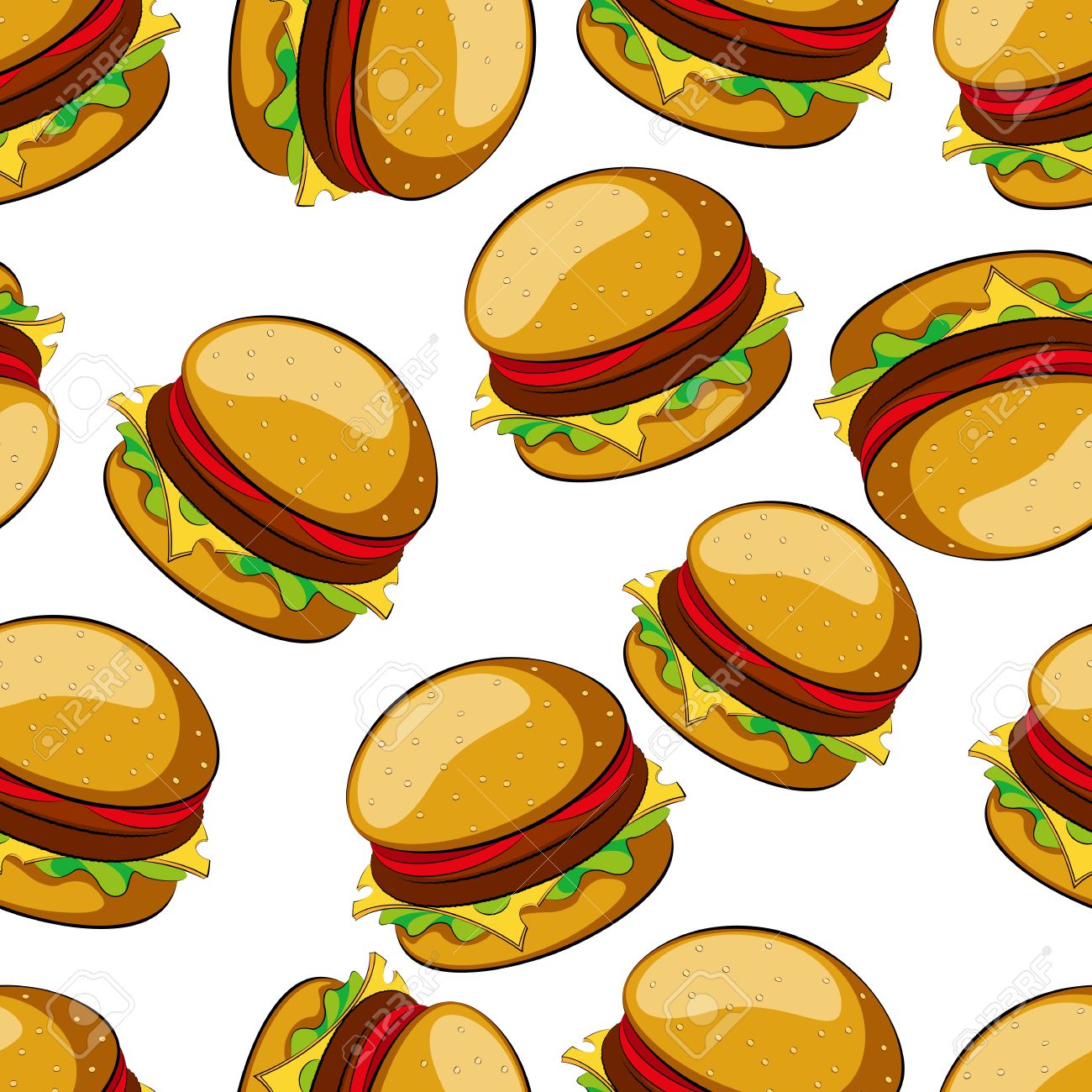 Hamburger Background Royalty Cliparts Vectors And Stock