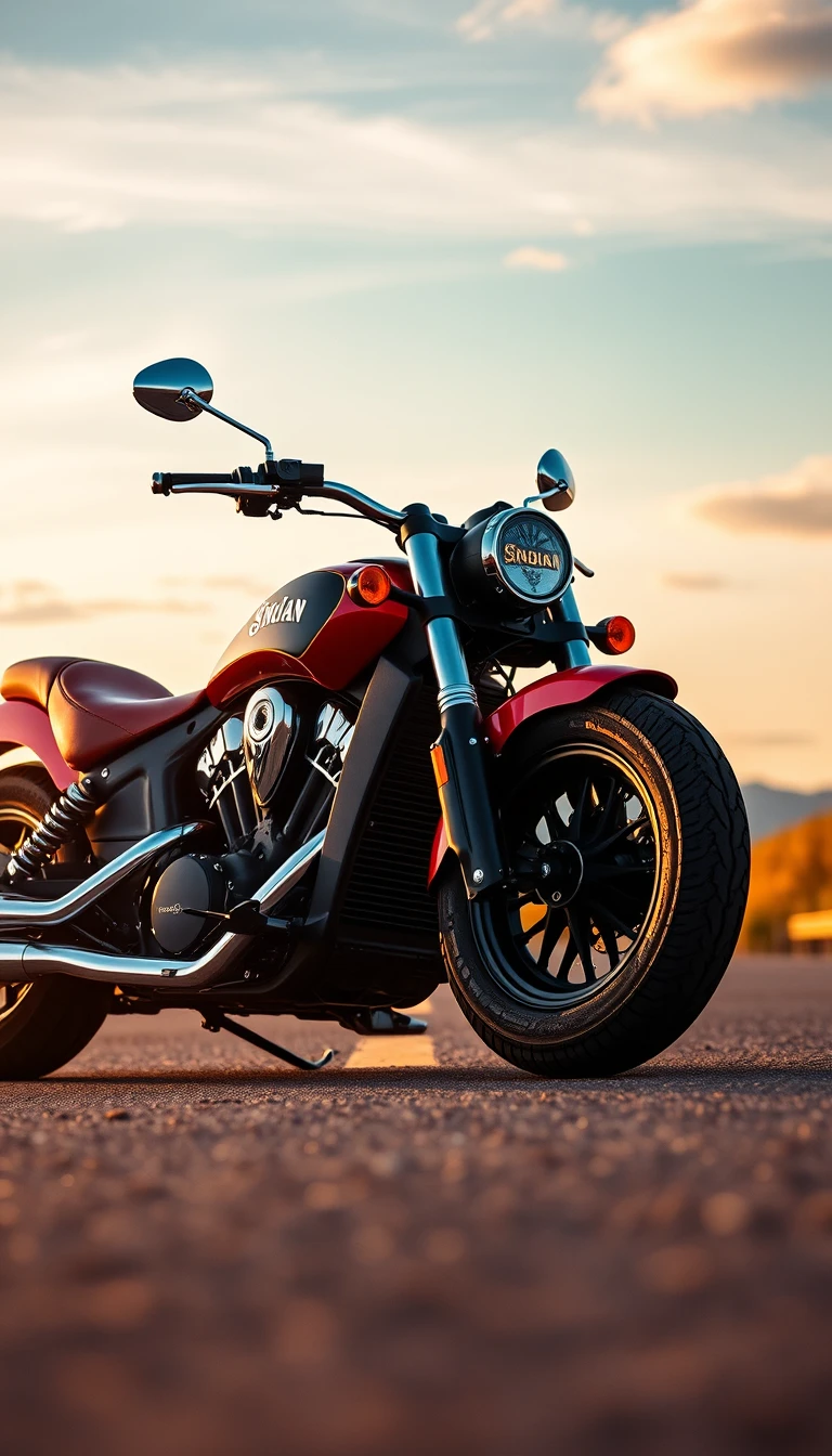 Indian Motorcycle Scout Phone Wallpaper