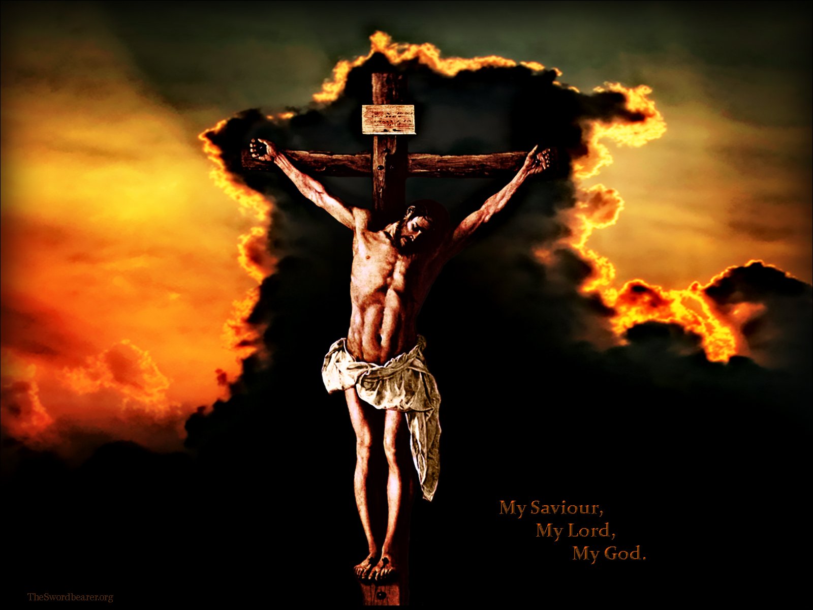 Jesus Christ On The Cross Wallpaper - WallpaperSafari