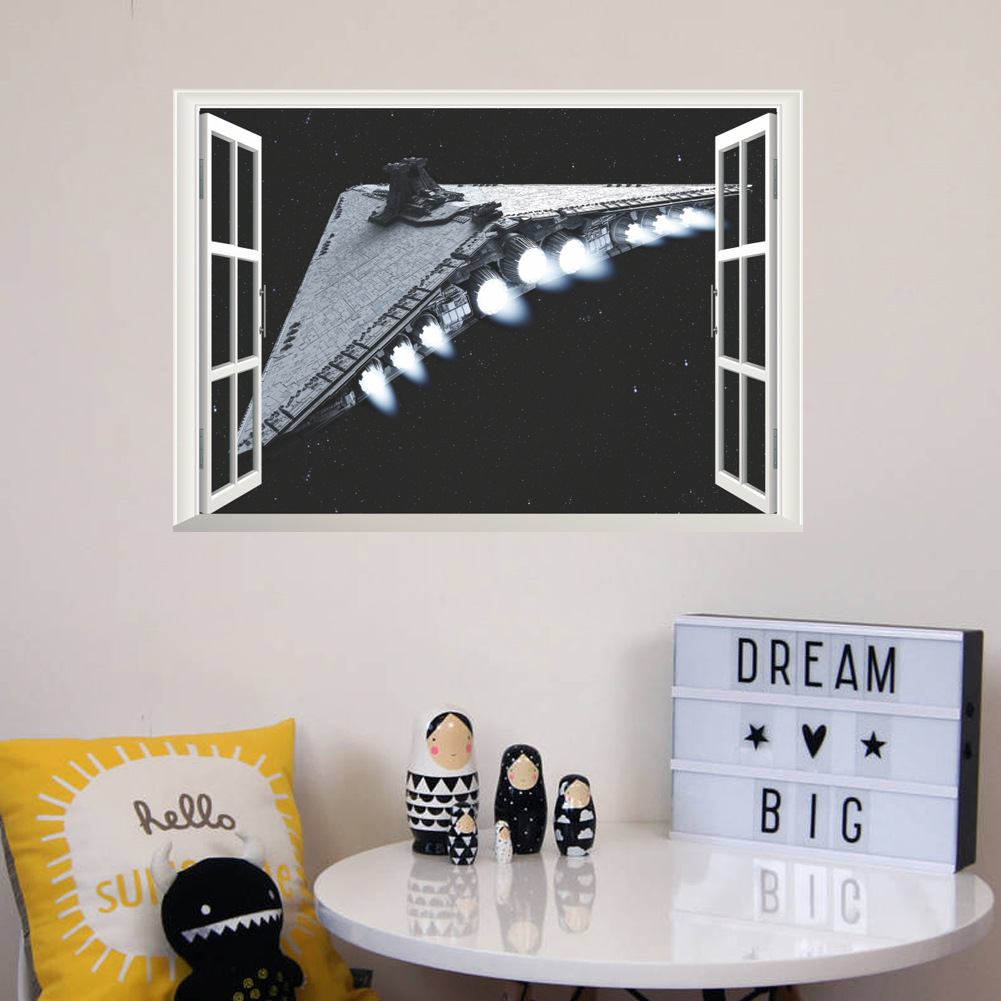 Star Wars 3d Stereo Spacecraft Decoration Decorative Painting