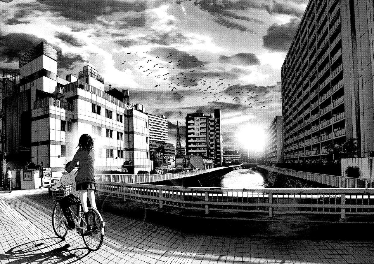 Black And White City Scenery Wallpaper Id