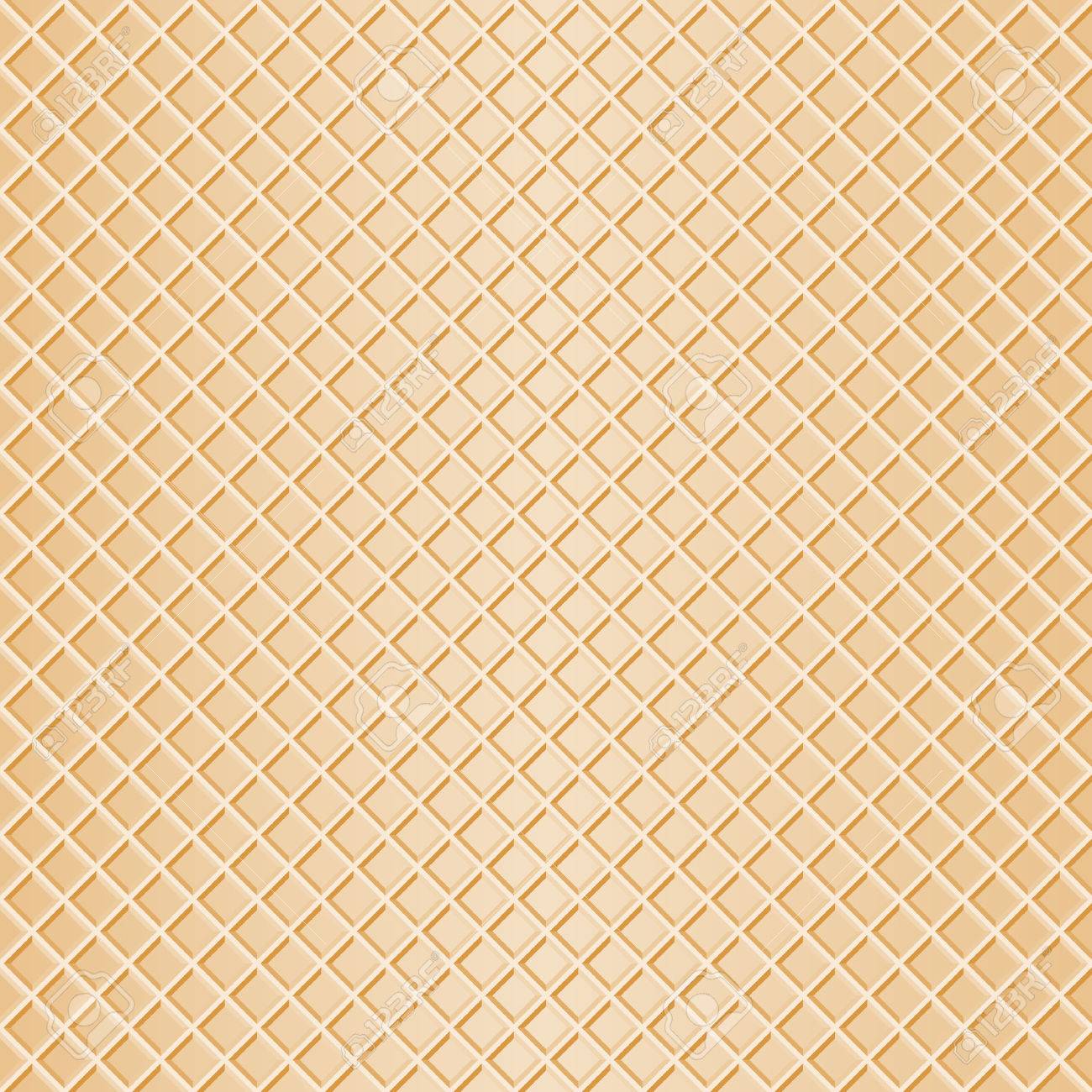 Vector Illustration Of A Seamless Waffle Background Royalty