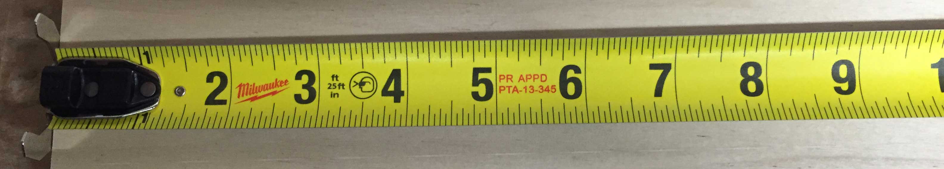 Milwaukee Magnetic tape measure blade   Inch Calculator