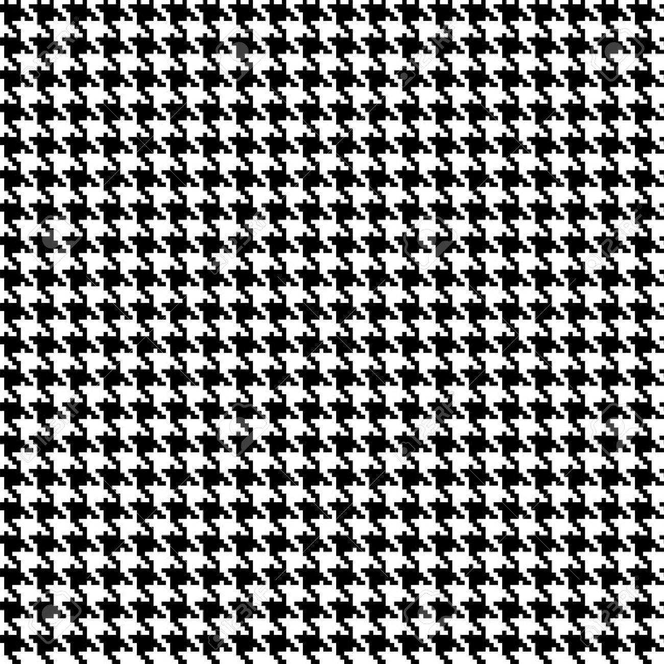Houndstooth Seamless Pattern Fabric Background Royalty