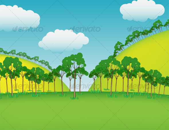 Cartoon Background 1   Landscapes Nature