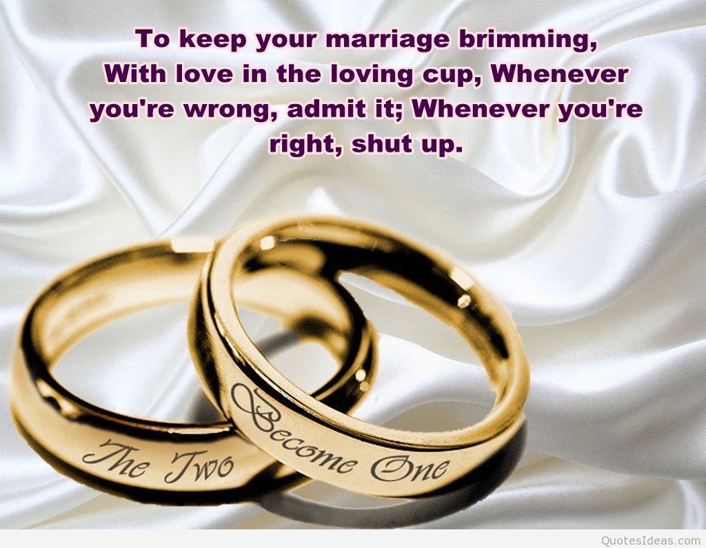 Marriage Quote With Rings Wallpaper