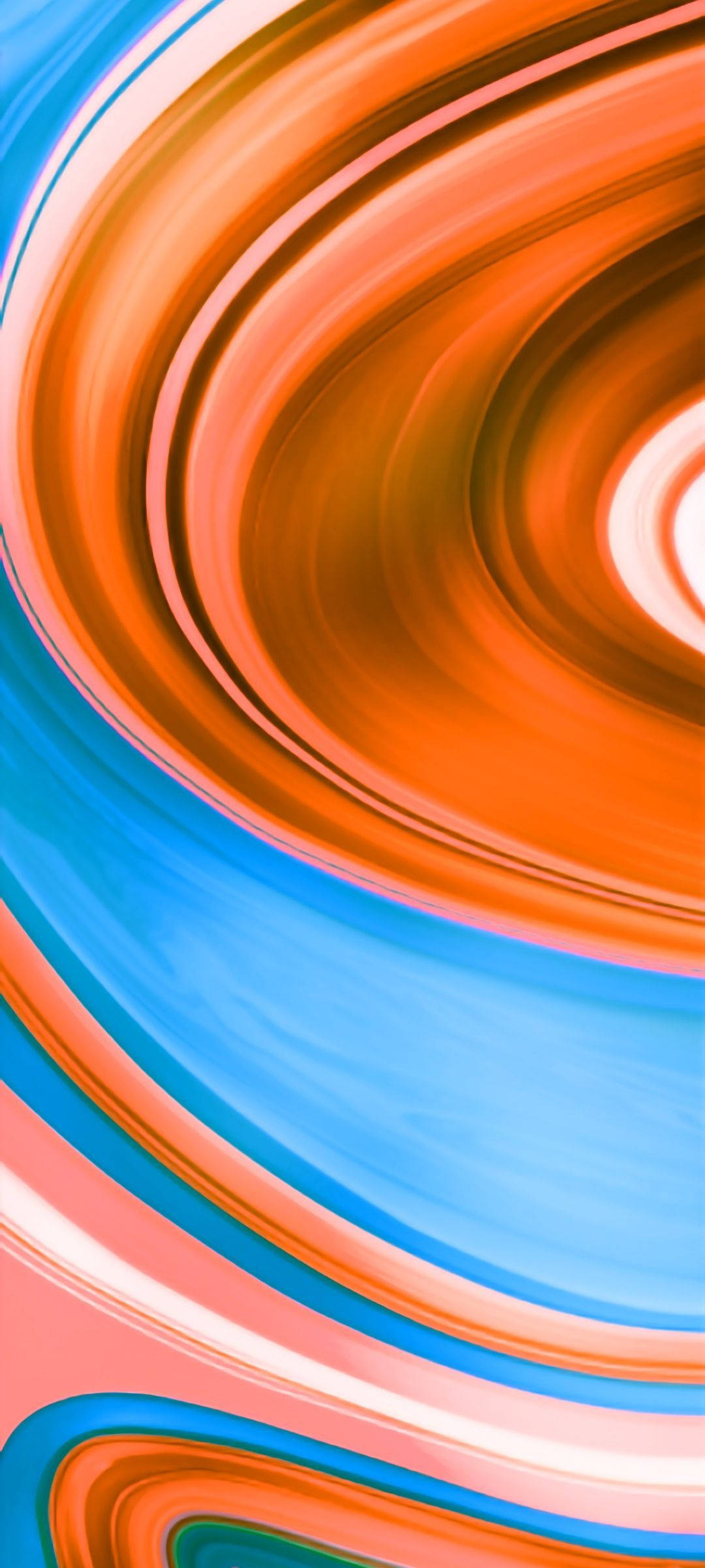 Redmi Orange Blue Gradient Swirl Wallpaper