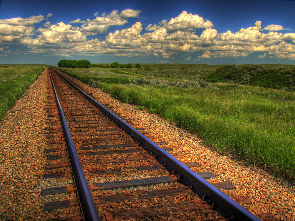 Railroad Tracks Wallpaper