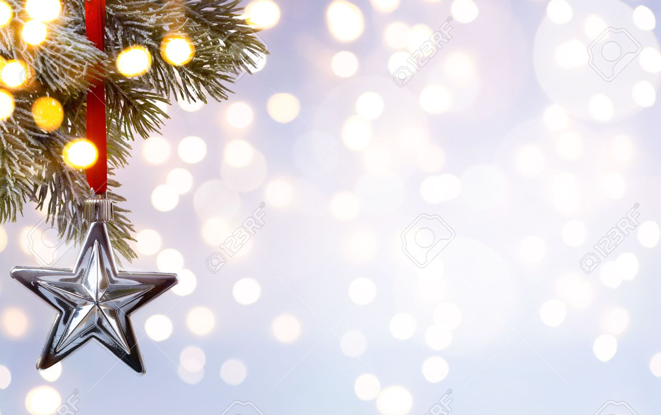 Christmas Holiday Background Tree Light Stock Photo Picture And