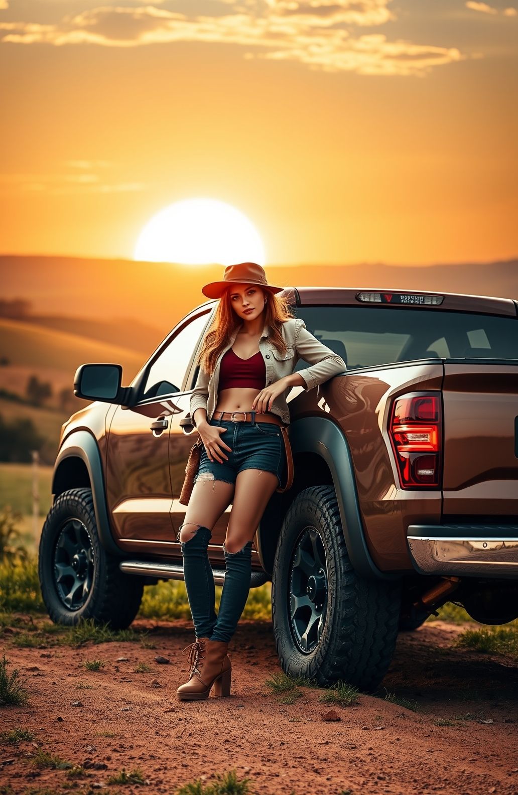 Girls And Trucks Wallpaper