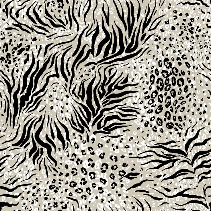 Black And White Animal Print Background Wallpaper